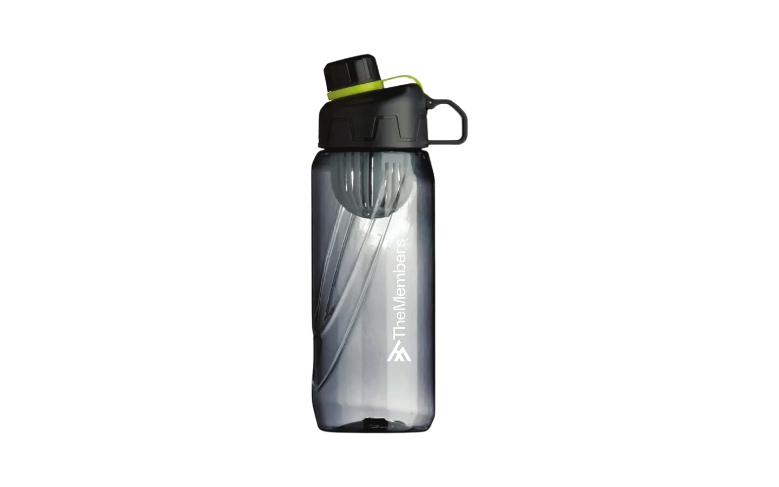 Garrafa com a marca The Members aplicada